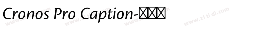 Cronos Pro Caption字体转换